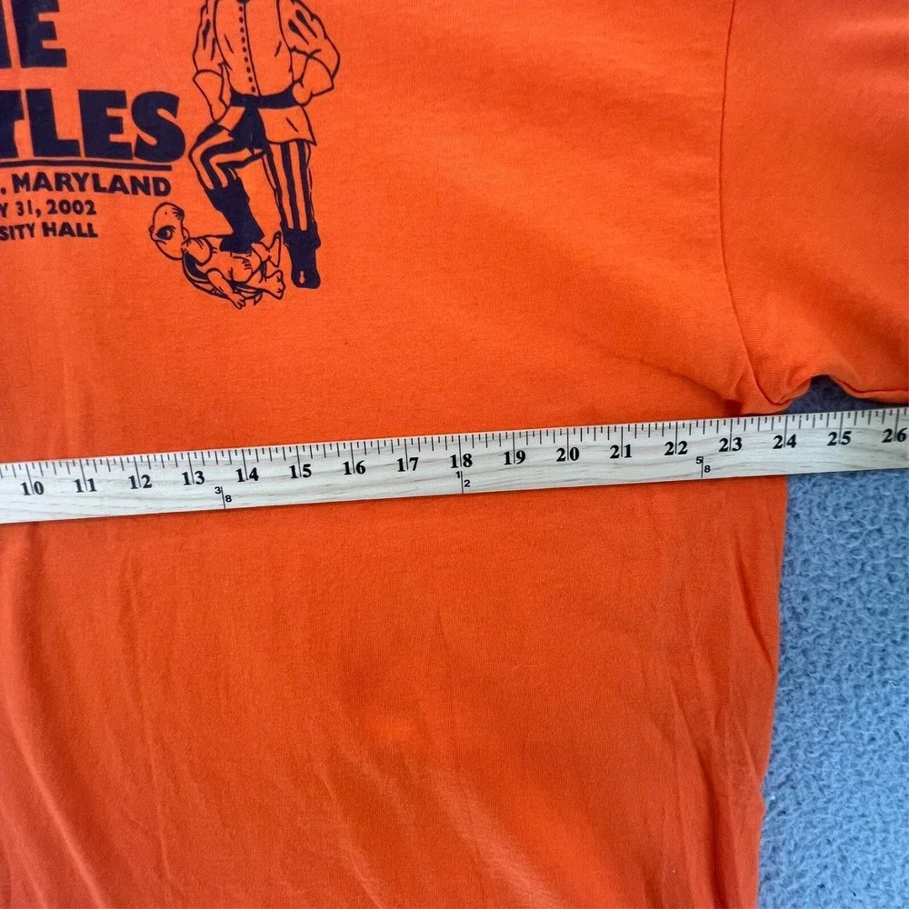 Vintage Y2k TOPPLE THE TURTLES‎ VA vs MD T Shirt Men's XL Orange Delta READ